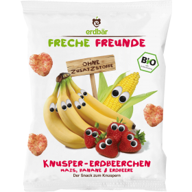 Freche Freunde Knusper- Erdbeerechen Mais, Banane & Erdbeere 25g (5er Pack)